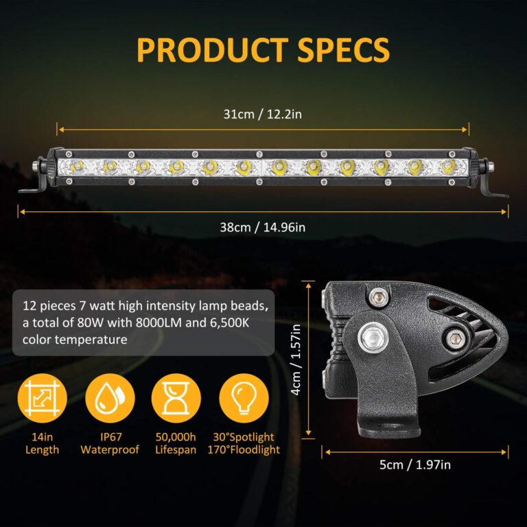 Zmoon Led Light Bar 12in Review