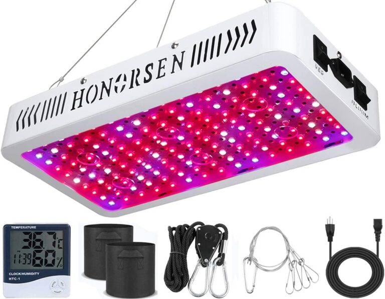 HONORSEN 1000W LED Grow Light Full Spectrum Double Switch Plant Light Review