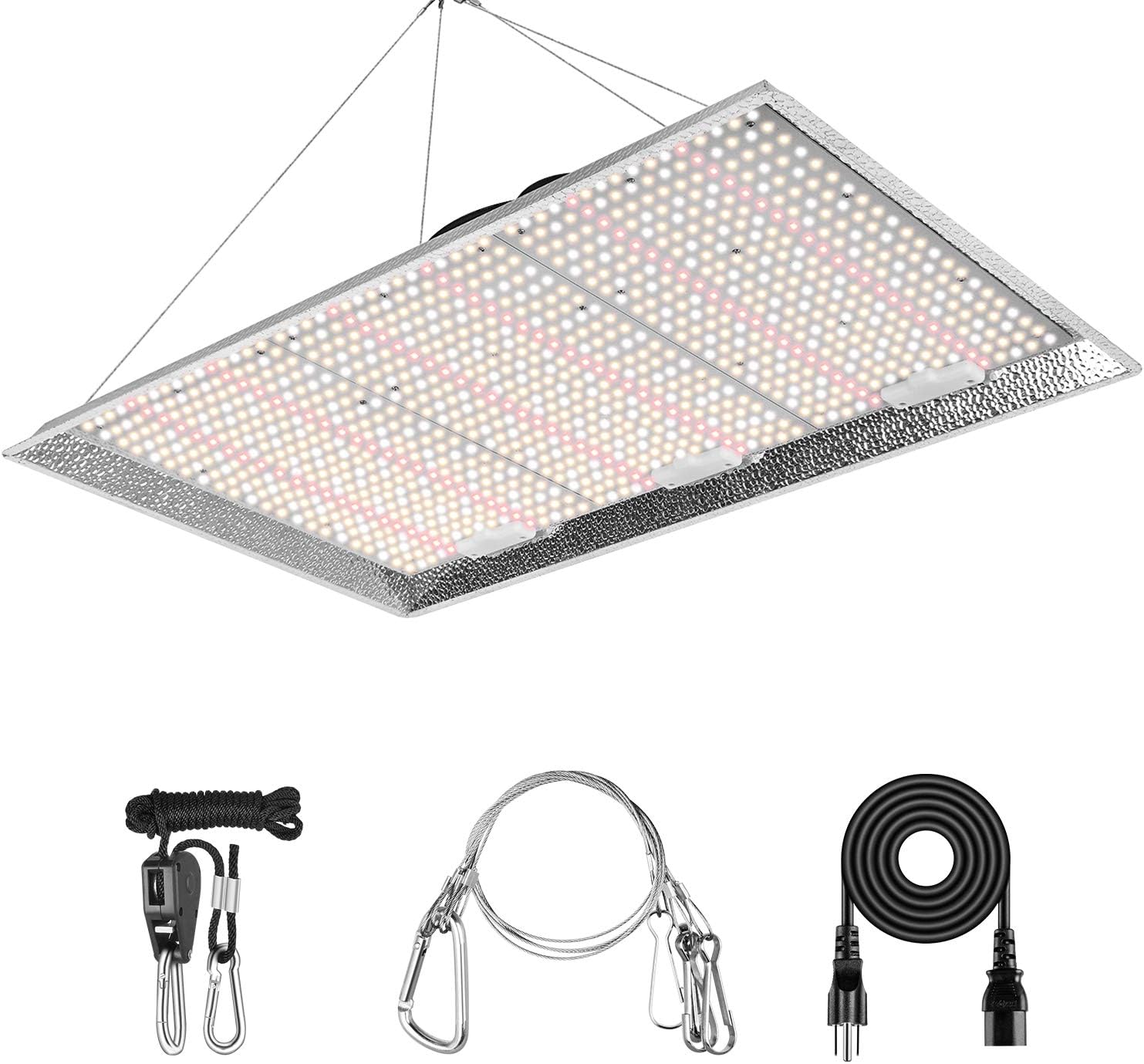 iPower AL 4500W LED Grow Light Daisy Chain Dimmable Full Spectrum for Hydroponic Indoor Plants Seeding Veg and Bloom in Greenhouse Tent, 4x4ft 5x5ft Coverage
