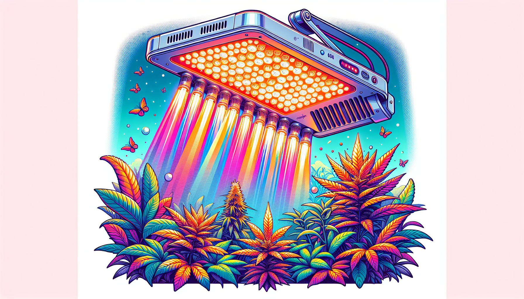 LED Grow Light 680 Watt Full Spectrum Lights SonoFarm MAXX PRO 8 Dimmable Daisy Chain - Commercial Indoors Veg  Flower Growing Lamps - Hydroponics Greenhouse Lamp 3000K 5000K 660nm 760nm IR Diodes
