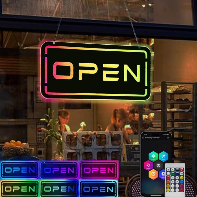 Neon Open Sign LED DIY Brightness & Color Review
