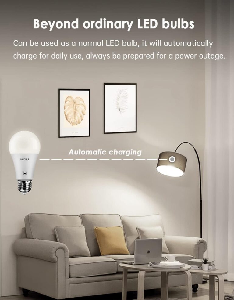Rechargeable Light Bulbs LED Battery Backup Light Bulb Review