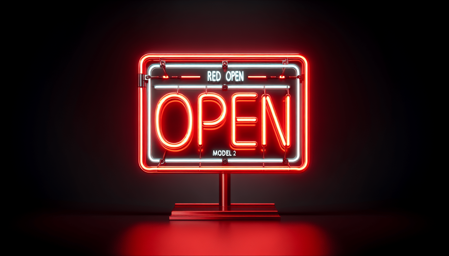 Red LED Neon Open Sign-Model 2