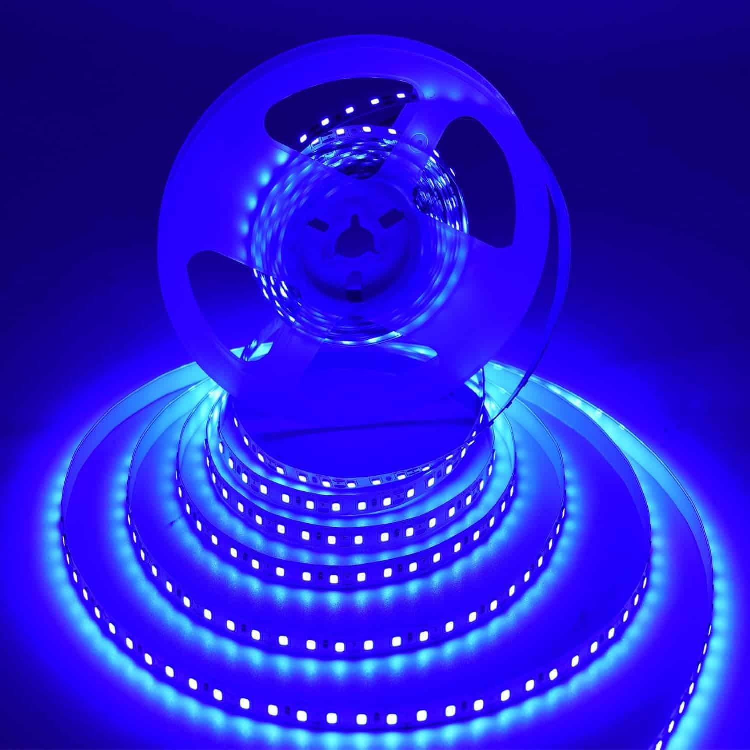 SUYOOULIN LED Strip Lights, 66ft/20m SMD 2835 2400 LEDs Light Strips, 36000LM Flexible AC 110V Waterproof IP68 LED Ribbon, DIY Christmas Home Kitchen Indoor Party Decoration(Blue)