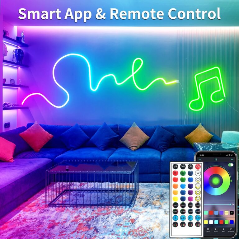 vimeepro 16.4Ft Led neon Rope Lights Music Sync IP65 Waterproof Flexible Led Rope Lights review