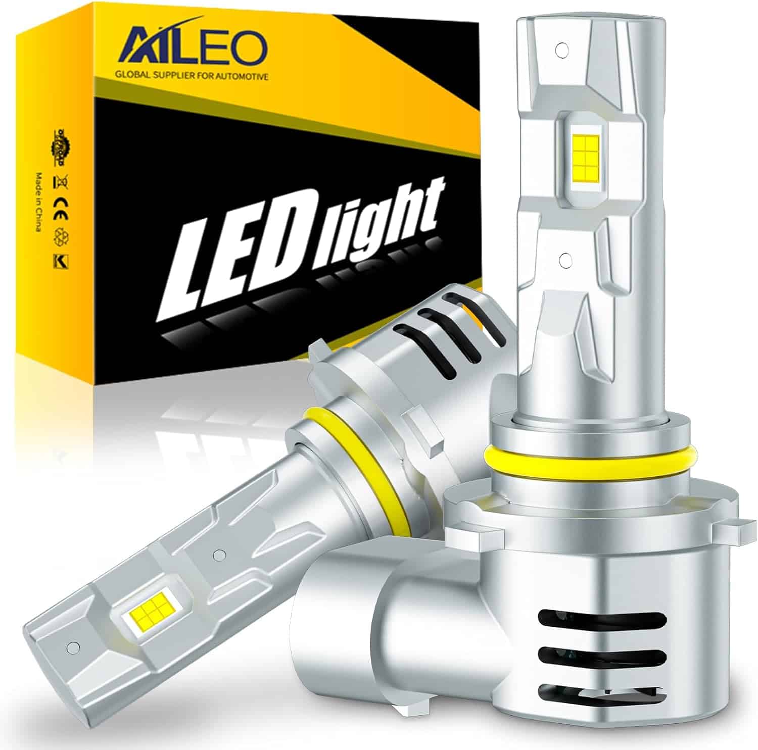AILEO 2024 Upgraded H11 LED Bulbs,18000LM 60W 500% Ultra Brightness 6500K Cool White H8 H9 H11 LED Fog Light Bulb,Canbus Plug and Play for High Beam or Low Beam,2Pcs