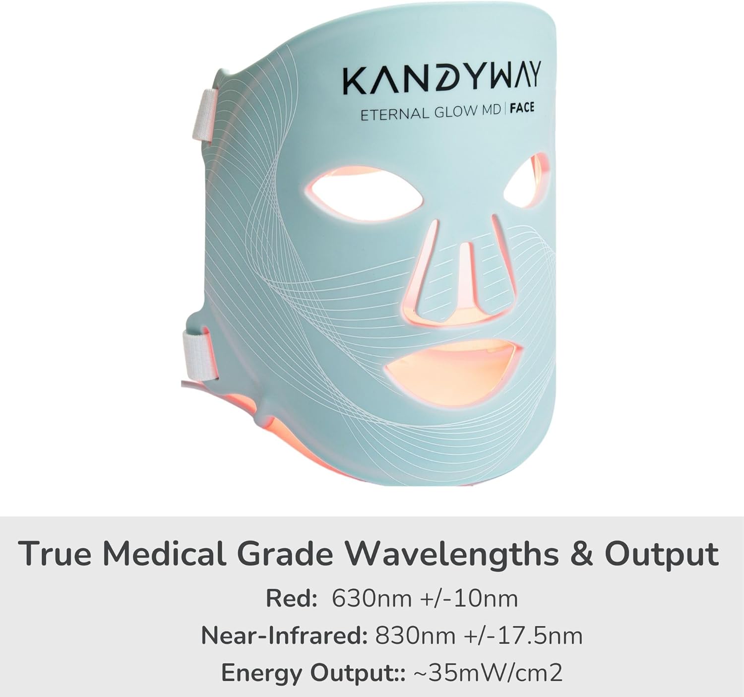 Red Light Therapy Mask - FDA Cleared, Medical Grade, Red Light Therapy for Face, Reduces Wrinkles, Scarring, Redenss, Improves Skin Tone, Speeds Up Wound Healing