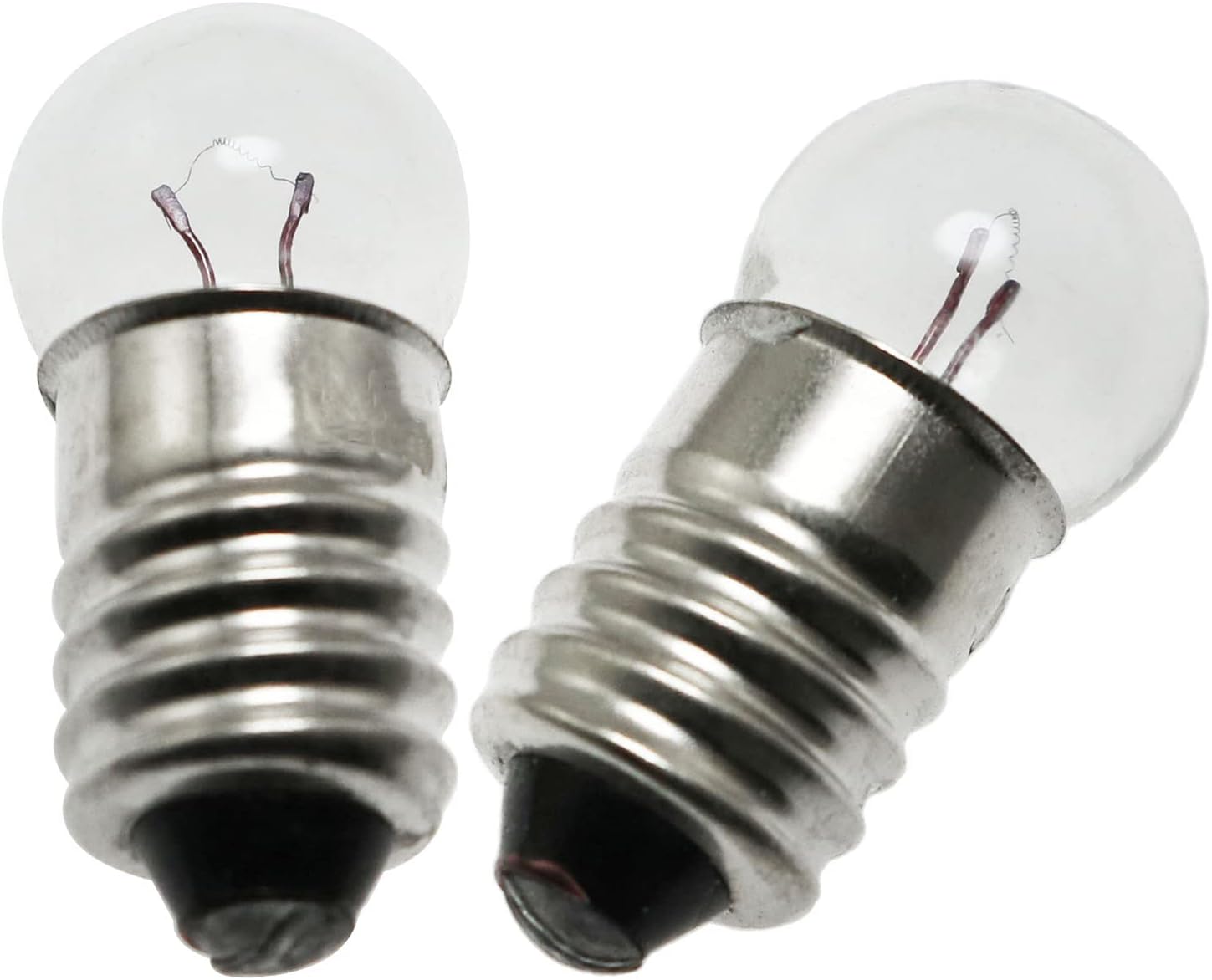 Mini Light Bulb Kit SQXBK 10PCS E10 1.5V/0.3A Miniature Screw Base Light Bulbs and 10PCS E10 Golden Light Socket Bulbs Lamps Base Holders for Home Experiment Circuit Electrical Test Accessories