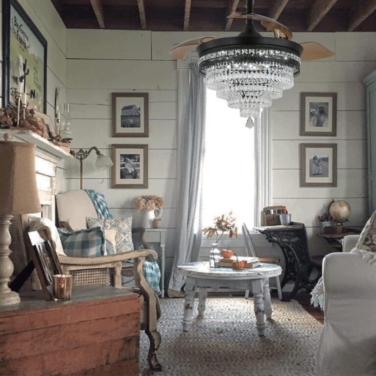 42″ Modern Crystal Chandelier Ceiling Fan Review