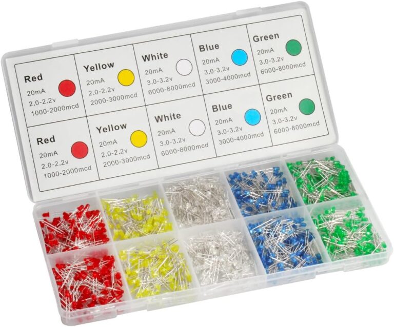 DiCUNO 1000pcs 3MM LED Assorted Light Emitting Diodes Review