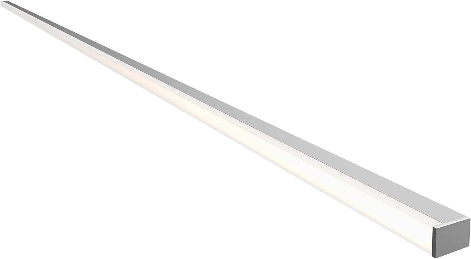 Sonneman Stix Plus - 60 LED Wall Bar - Bright Satin Aluminum Finish - Frosted Shade, Silver (2791.16)