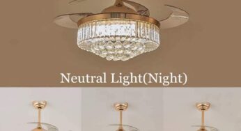 42 Inch Luxury Crystal Retractable Ceiling Fan Review