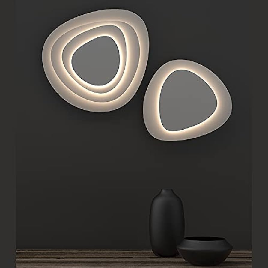 Sonneman Abstract Panels - 4-Plate LED Sconce - Textured White Finish - Textured White Shade