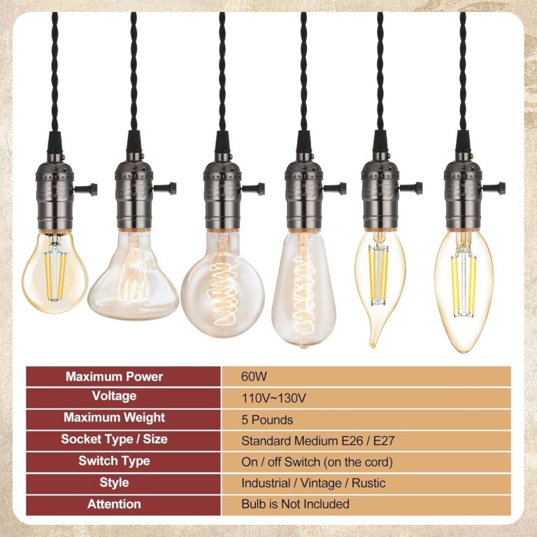 6 Light Vintage Pendant Light Kit Review