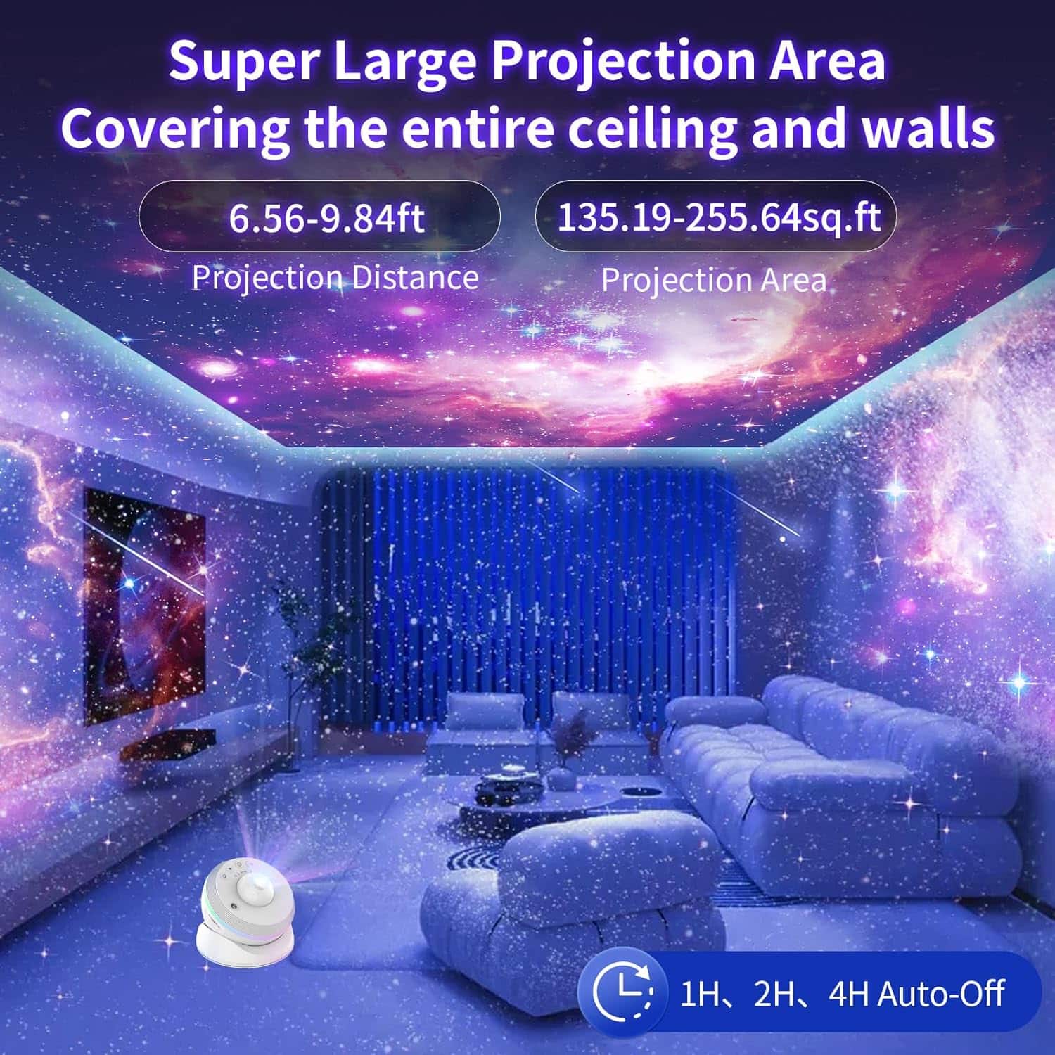 Galaxy Projector, 12 in 1 Planetarium Star Projector Realistic Starry Sky Night Light with Solar System Constellation Moon for Kids Adults Bedroom Ceiling Home Theater Living Room Decor