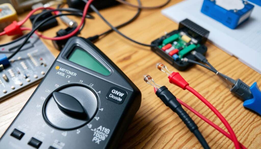 test diode with multimeter