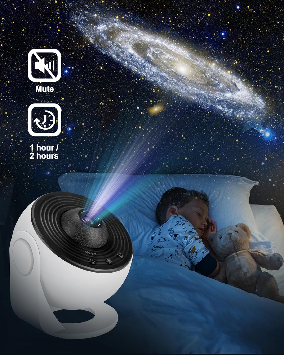 12 in 1 Planetarium Galaxy Projector - Star Projector for Bedroom - 360° Rotating Nebula Projector Lamp,Timed Starry Voyager Night Light Projector for Kids,Home Theater,Ceiling,Room Decoration