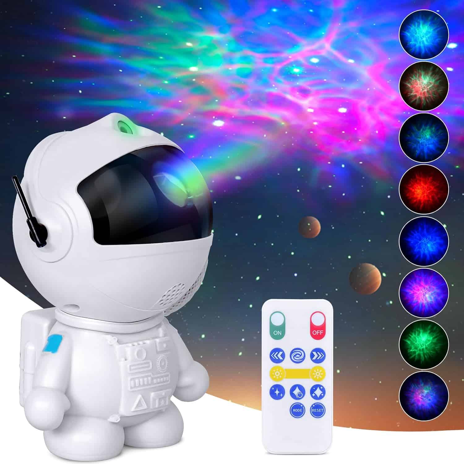 Astronaut Galaxy Projector with Nebula, Star Projector Ceiling LED Lamp with 8 Modes Astronaut Starry Night Light with Remote Gift for Kids Adults for Bedroom Christmas, Birthdays, Valentines Day