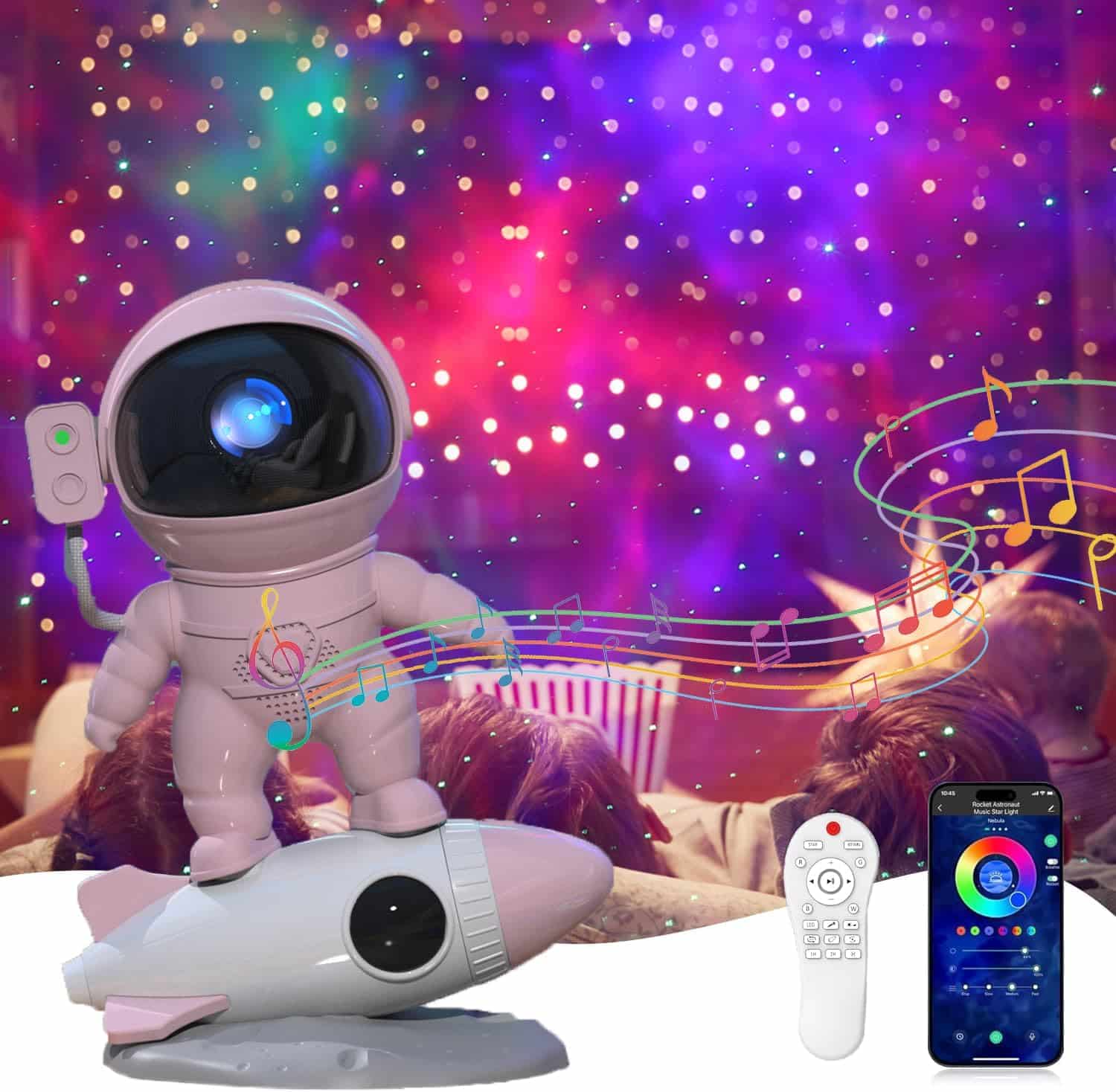 SFOUR Star Projector,Galaxy Night Light,Astronaut Starry Nebula Ceiling LED Lamp with Timer and Remote, Gift for Kids Adults for Bedroom, Birthdays,Christmas, Valentines Day.