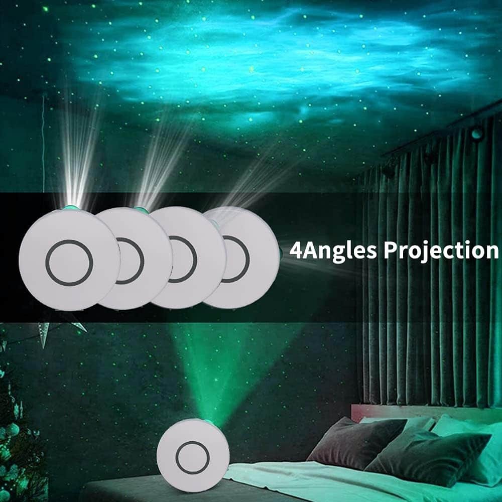 Star Projector, Galaxy Star Projector with Multi-Color Moving LED Nebula for Room Decor for Home Theater, Birthday, Party, Wedding,White