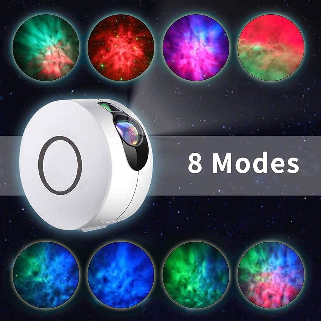 Star Projector, Galaxy Star Projector with Multi-Color Moving LED Nebula for Room Decor for Home Theater, Birthday, Party, Wedding,White