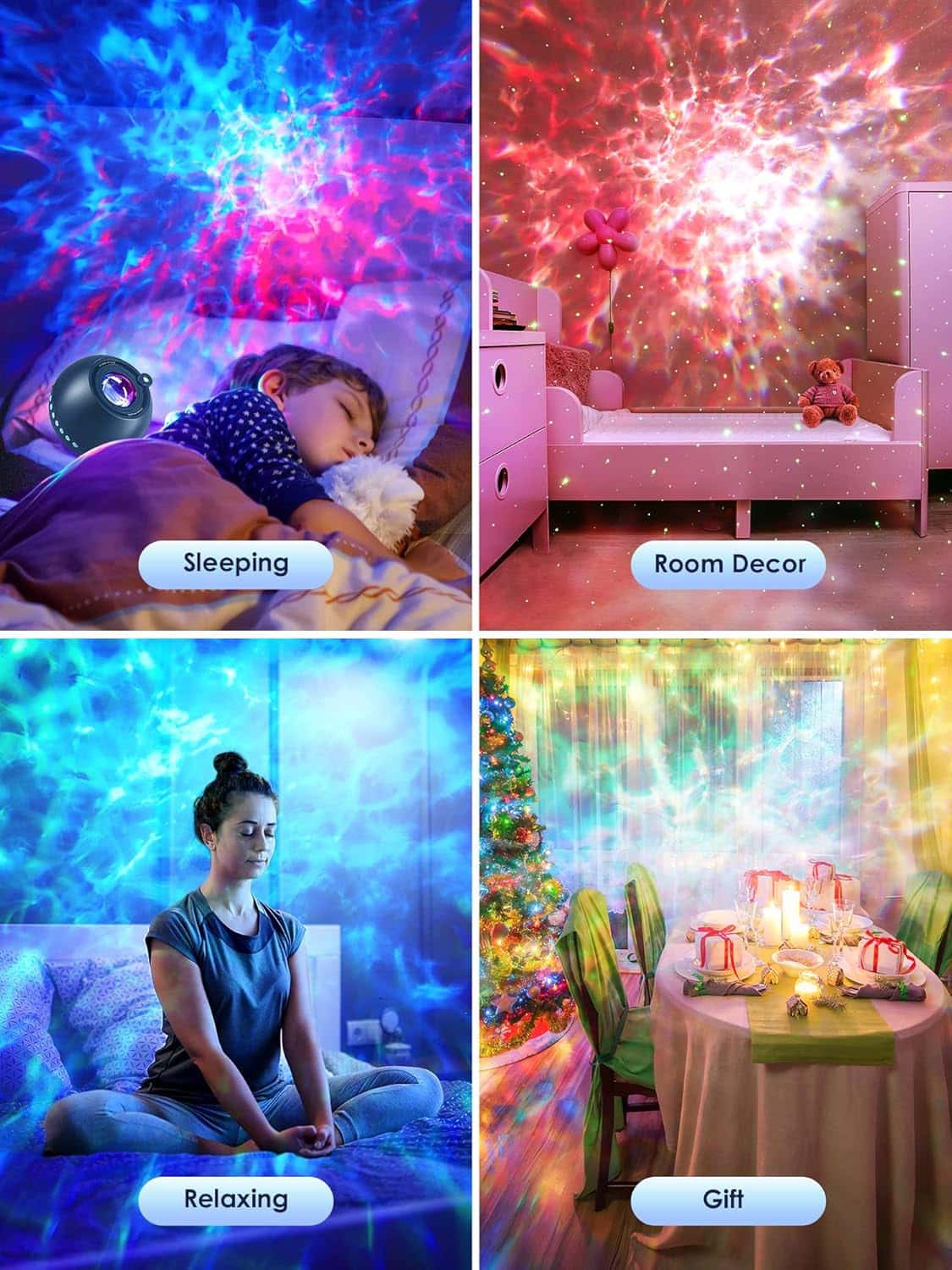 Star Projector,15 Colors Galaxy Projector Star Light Projector for Bedroom,15 White Noise Galaxy Lights for Bedroom,Bluetooth Speaker Galaxy Light Projector, Gifts Room Decor for Teen Girls Boys