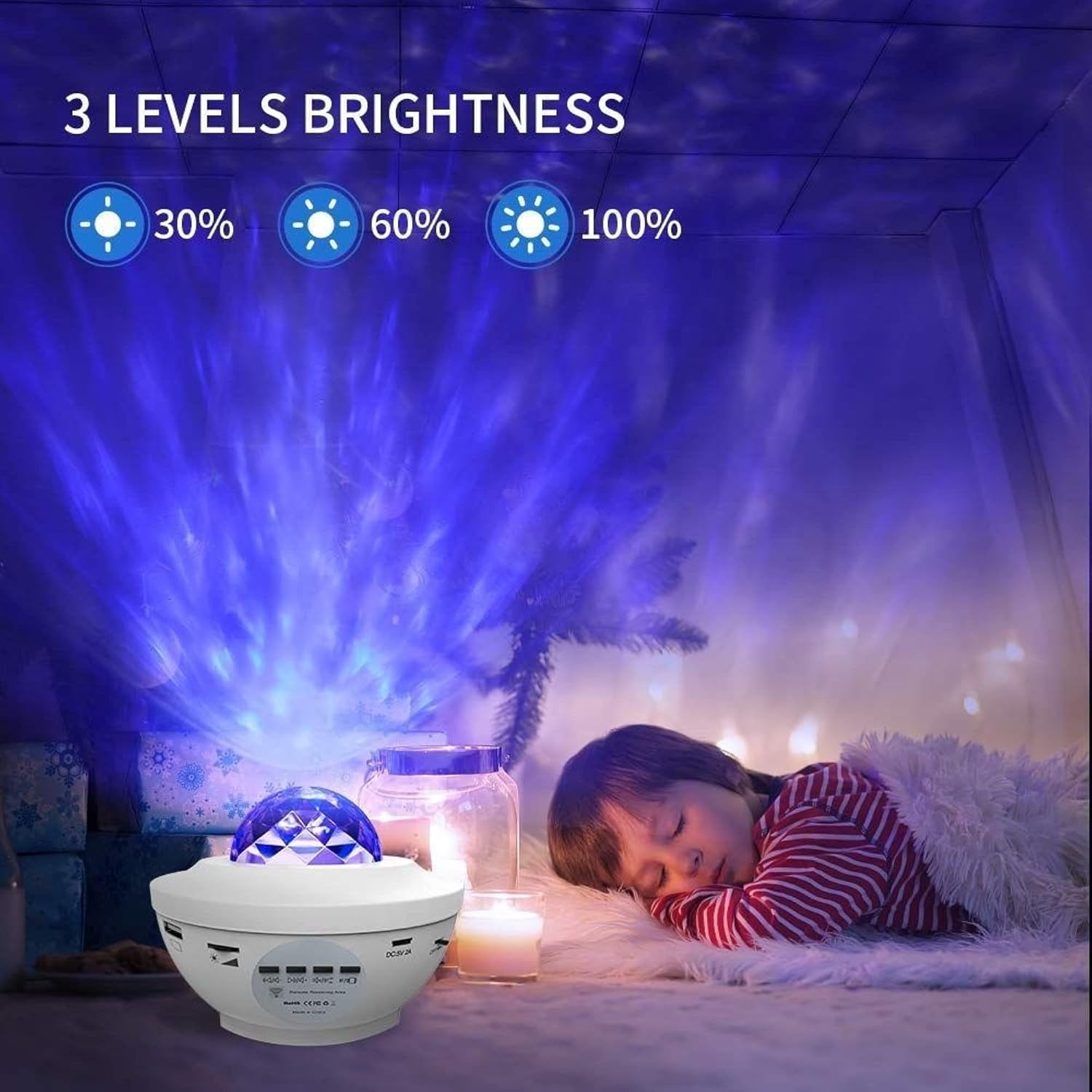 Galaxy Projector for Bedroom, Starlight Projector, 3 in 1 Starry Night Light Projector w Bluetooth Speaker, Star Projector Galaxy Light, Constellation Projector, Room Lights for Bedroom, Sky Light