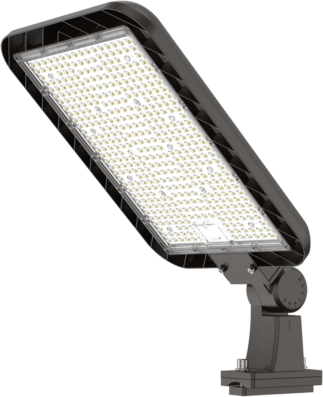 400W LED Parking Lot Light Adjustable Arm Mount, 60,000LM Dusk to Dawn Outdoor Street Pole Lights IP65 5000K 100-277V ETL Listed Commercial Shoebox Area Lighting for Plaza, Roadway, Stadiums