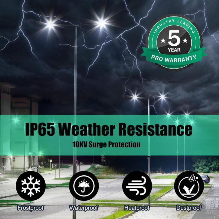 6Pack 480V 400W LED Parking Lot Light Review