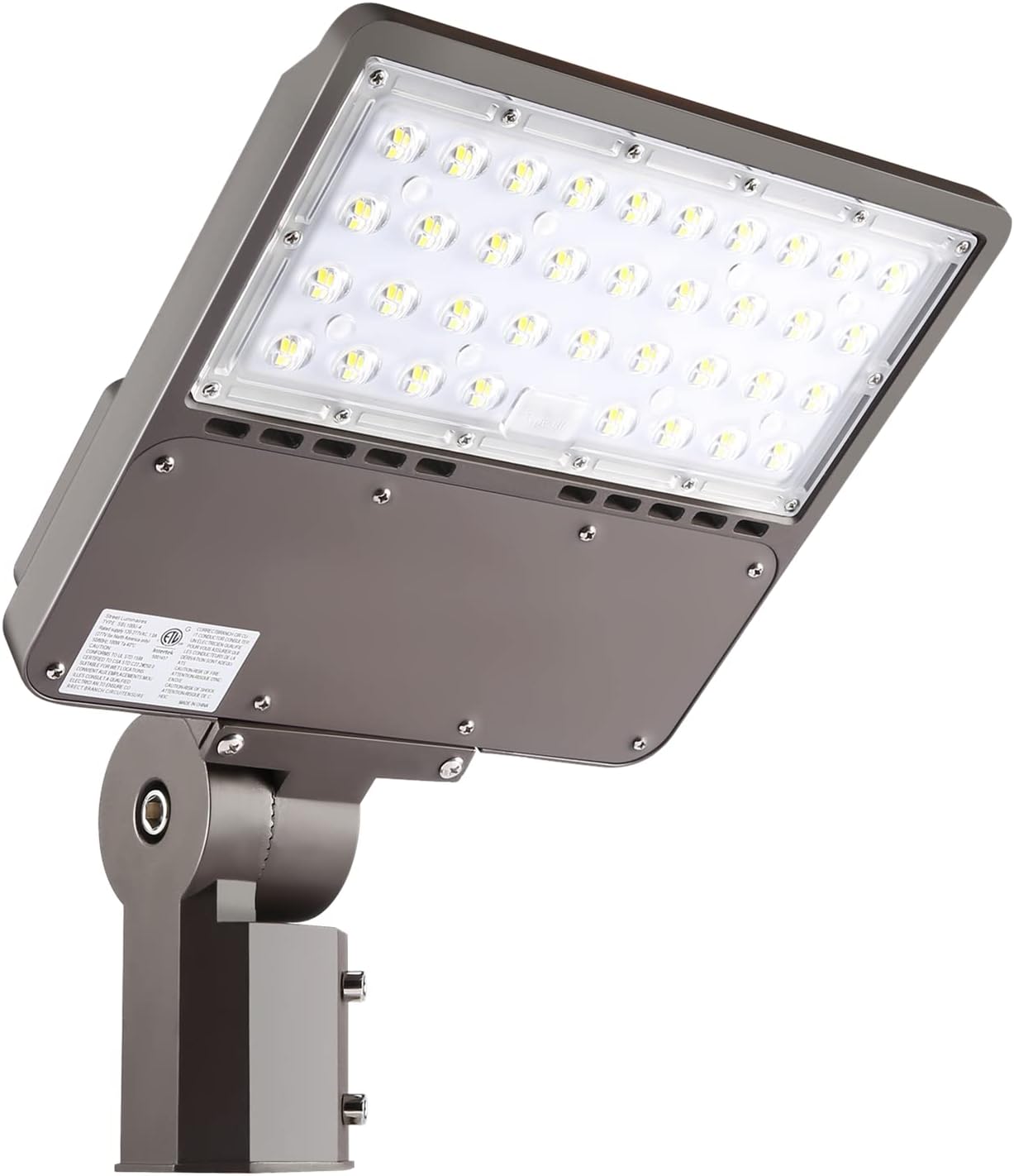 150W Outdoor LED Parking Lot Light with Slipfitter Mount, 5000K LED Area Light with Dusk to Dawn Photocell, 100-277V 21000LM[400-500W HPS/HID Equiv] ETL LED Commercial LED Flood Light