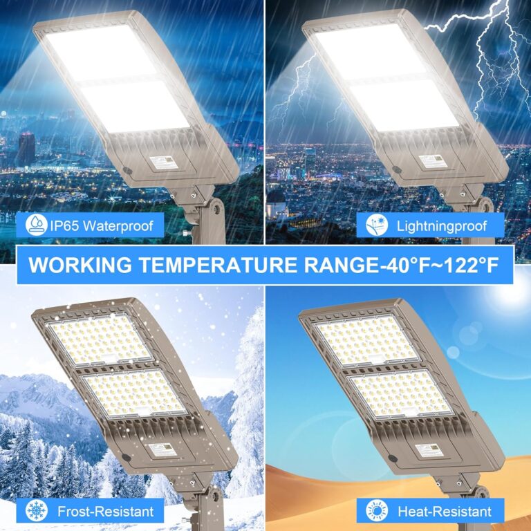 2 Pack 400W LED Parking Lot Light Review