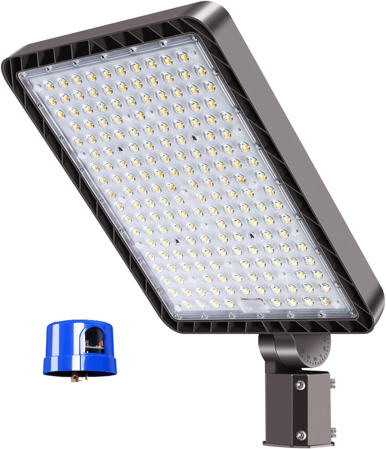 300W LED Parking Lot Light Outdoor 45000LM Bright Dusk to Dawn FloodLights for Street 5500K 100-277V Commercial Security IP65 Waterproof Exterior Lighting Yard Driveway Garage Park 3 Pack