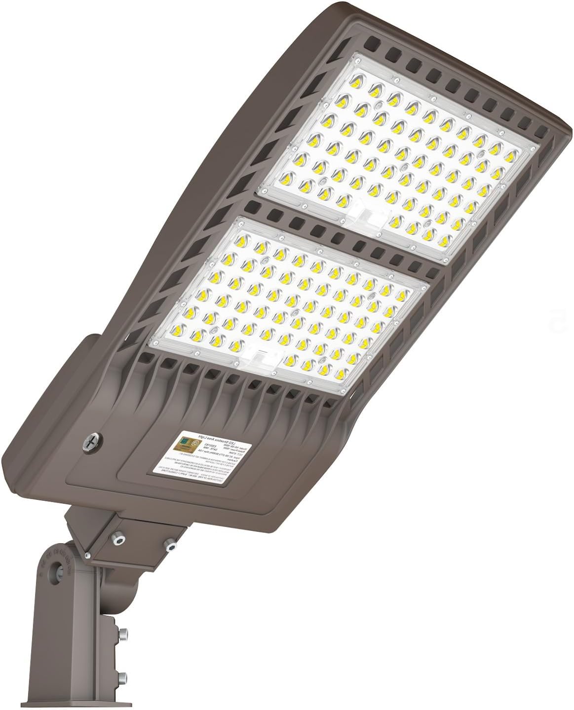 480V 400W LED Parking Lot Light 56000LM with Dusk to Dawn Photocell, 5000K Shoebox Pole Light with Slip Fitter, ETL Listed, IP65 Waterproof Commercial Street Area Lighting for Yard, Driveway, Gym