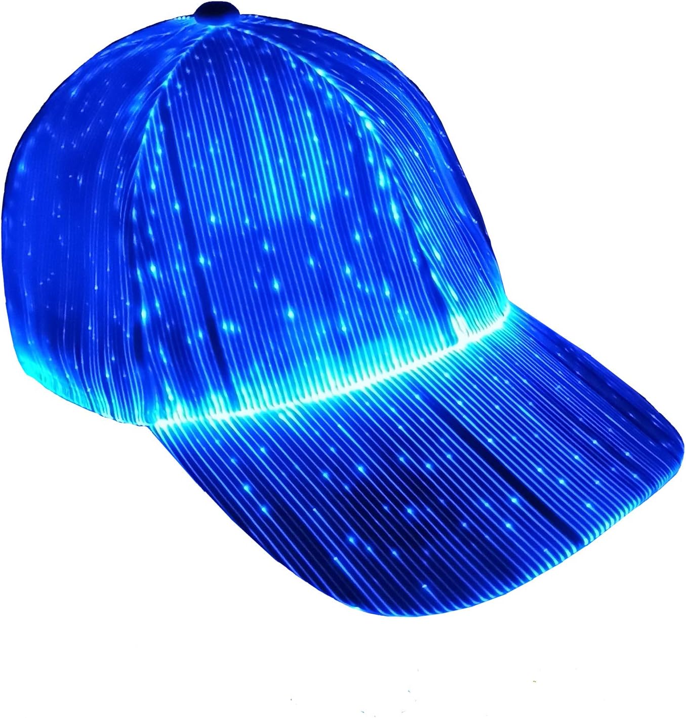 Fiber optic cap LED hat with 7 colors luminous glowing EDC baseball hats USB Charging light up caps even party led crazy cap for event holiday Fiber optic cap LED hat with 7 colors luminous glowing EDC baseball hats USB Charging light up caps even party led crazy cap for event holiday