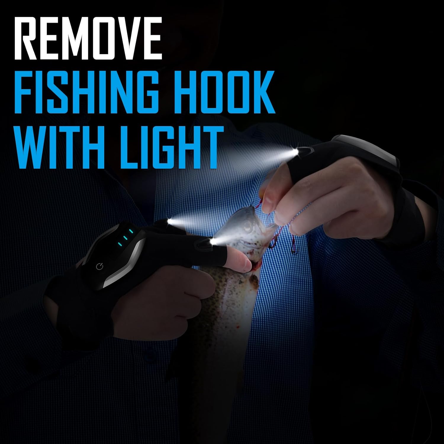 KEZKALS Father’s Day Gifts from Daughter Wife Son Flashlight Gloves, Dad Gifts for Fathers Day, Rechargeable Flashlight Gloves Gifts for Men Godfather, Anniversary Birthday Gifts for Husband Boyfriend