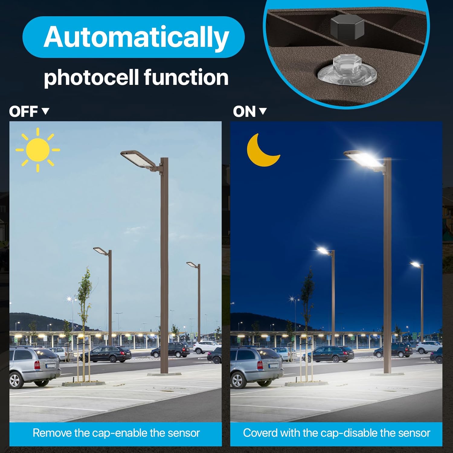 Enhanced 240W LED Parking Lot Light, 36000LM Street Light with Dusk to Dawn Photocell, 5000K Daylight, IP65 Waterproof Die-Cast Aluminum, Commercial LED Light for Parking Areas, 2 Pack Enhanced 240W LED Parking Lot Light, 36000LM Street Light with Dusk to Dawn Photocell, 5000K Daylight, IP65 Waterproof Die-Cast Aluminum, Commercial LED Light for Parking Areas, 2 Pack