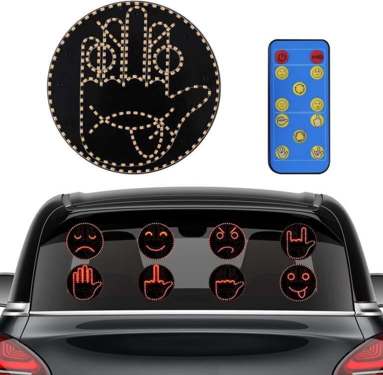 4 Emojis and 4 Gestures Car Light Review