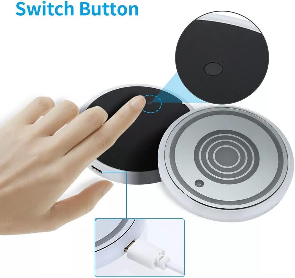 LED Car Cup Holder Lights, 7 Colors Changing USB Charging Mat Waterproof Cup Pad, LED Interior Atmosphere Lamp Decoration Light Inside Car Lighting Accessories (2pcs)