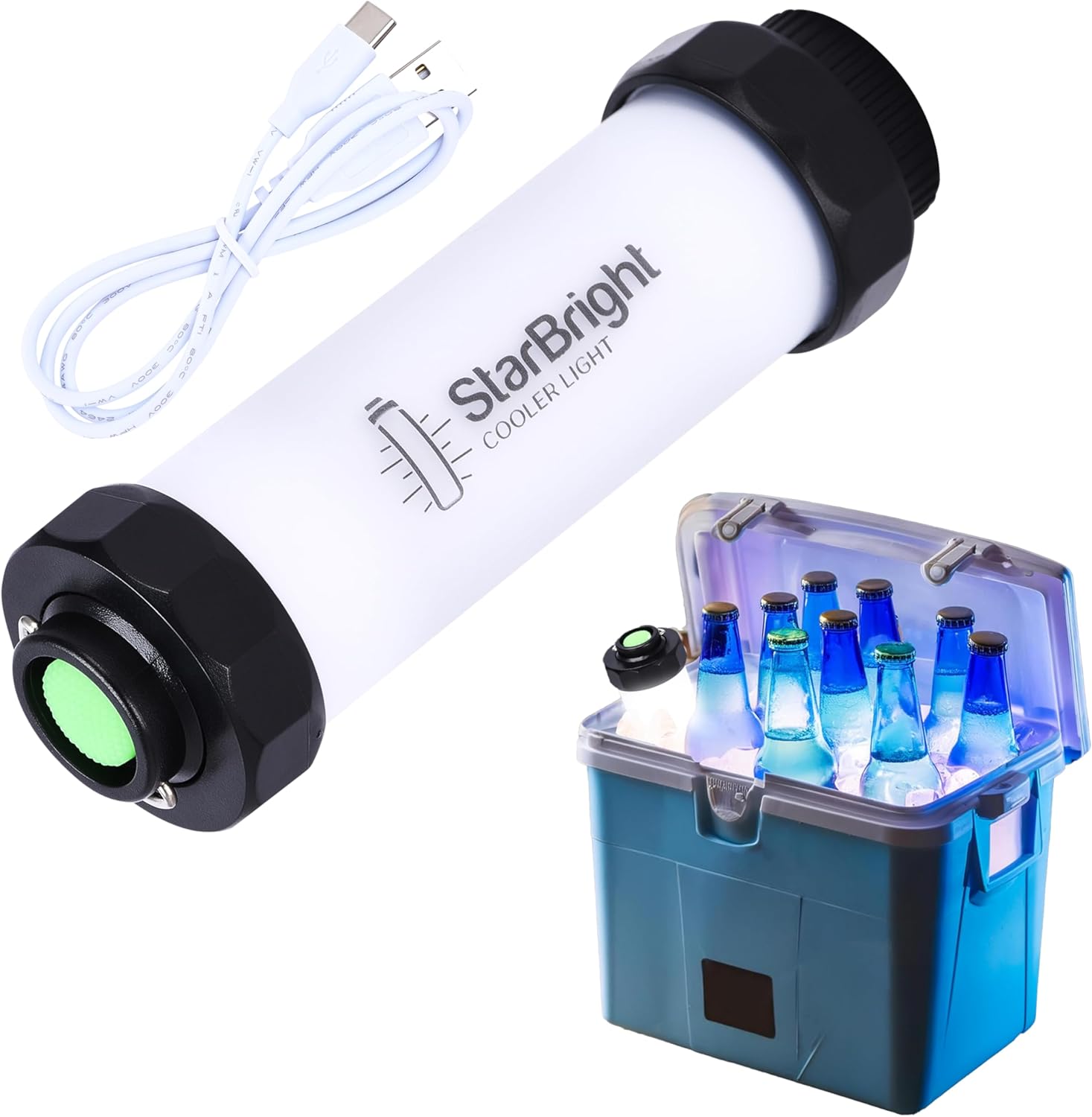 LED Cooler Lights - Waterproof and Energy Efficient Camping Tool - Portable Boat Interior Lighting - Fun Gadget for Outdoor Activities and Backyard Gatherings - 6 Hx2 Lx2 W