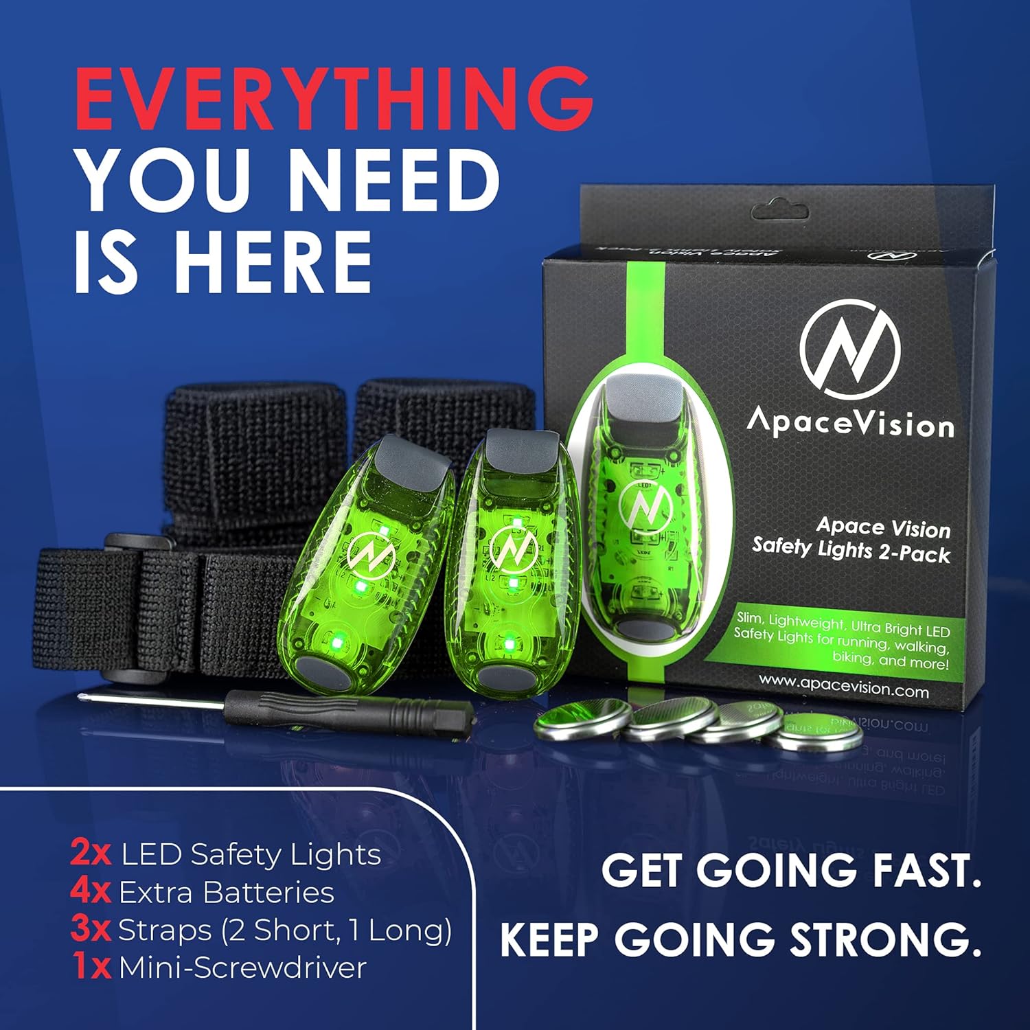 LED Safety Light (2 Pack) - Clip On Strobe/Running Lights for Athletes, Dogs, Cycling, Walking, Boating, Kayaking, Strollers and More - High Visibility Gear for Your Reflective Equipment, Bicycle LED Safety Light (2 Pack) - Clip On Strobe/Running Lights for Athletes, Dogs, Cycling, Walking, Boating, Kayaking, Strollers and More - High Visibility Gear for Your Reflective Equipment, Bicycle