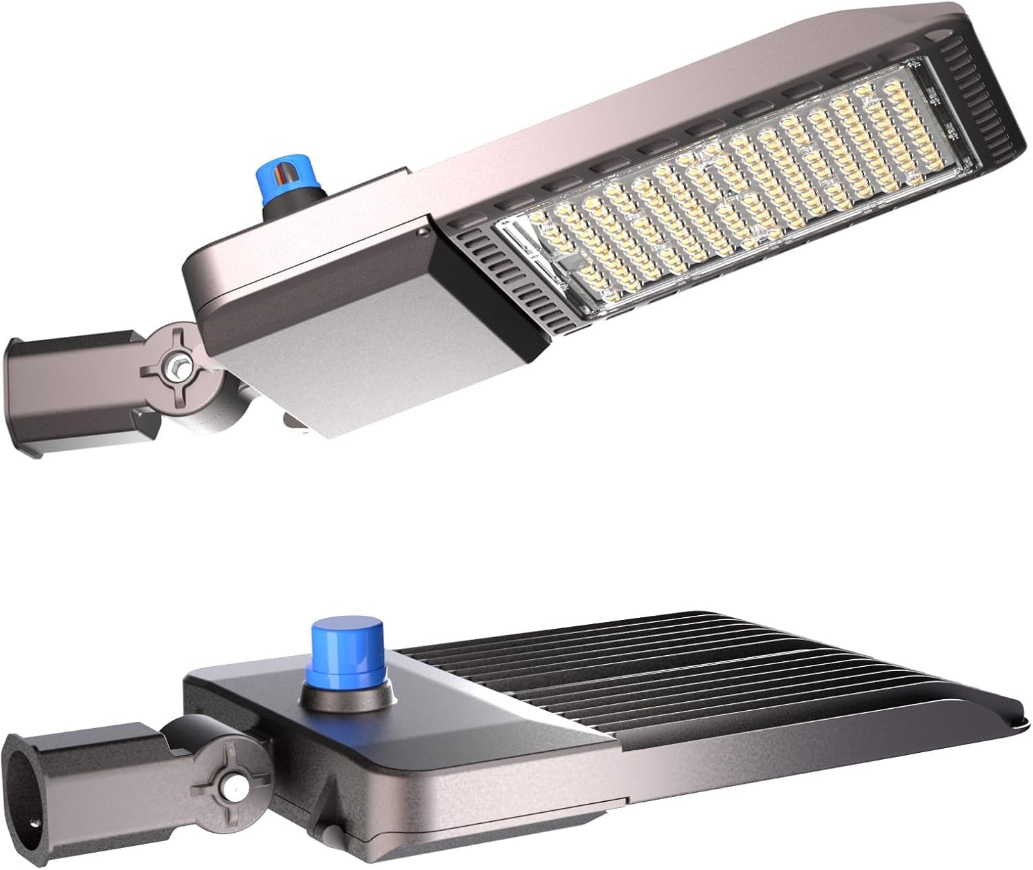 Lightdot 2Pack 320W LED Parking Lot Light (48000lm Eqv 1200W HPS) LED Pole Lights Outdoor with Slipfitter Mount, Dusk to Dawn Outdoor Lighting (Coverage: 66~110Ft at Height:30~50Ft)