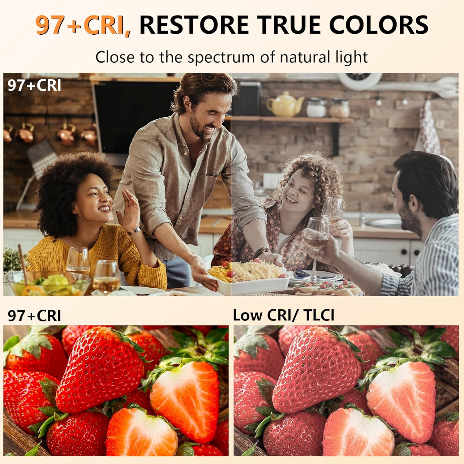 Selfie Light - BANSINE USB-Rechargeable LED Phone Light - Compact Photo Light with 97+ CRI, Up to 6500K Color Temperature for Selfie, Zoom Conference, Video, Makeup and Live Stream