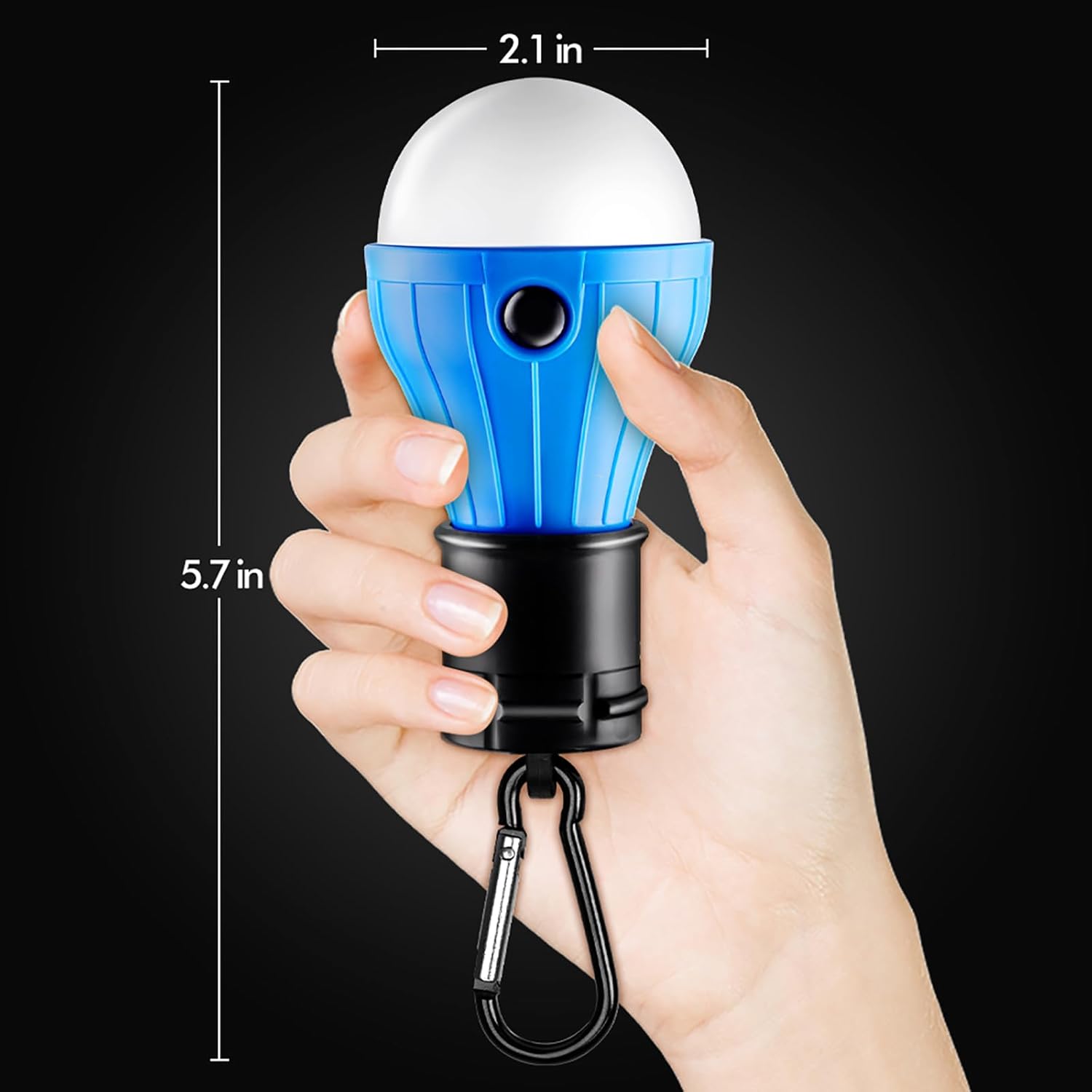 Tent Lamp 4 Packs Portable LED Tent Lights Clip Hook Hurricane Emergency Lights LED Camping Lights Bulb Camping Lanterns Camping Equipment for Camping Hiking Backpacking Outage