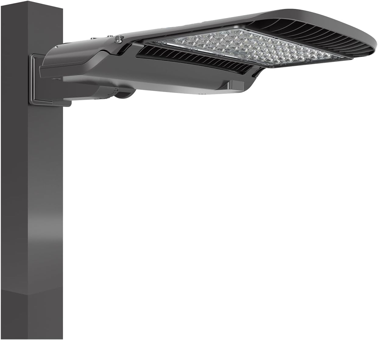 150W 480V LED Parking Lot Light 5000K Dimmable Exterior Commercial Street Lighting Fixture Tennis Court Yard Pole Area Light IP65 Waterproof 277-480V 2 Pack (DM Bracket for Square Pole)