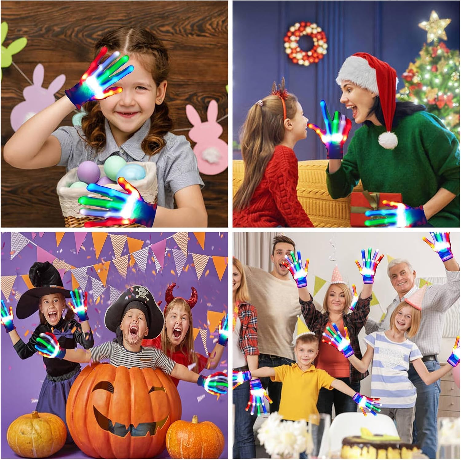 3 Pairs LED Gloves Boys Girls Toys Age 3-8 Years Old 5 Colors 6 Flash Modes Light up Gloves Stocking Stuffers for Kids Fun Toys Gifts for Halloween Christmas Birthday Carnival Parties 3 Pairs LED Gloves Boys Girls Toys Age 3-8 Years Old 5 Colors 6 Flash Modes Light up Gloves Stocking Stuffers for Kids Fun Toys Gifts for Halloween Christmas Birthday Carnival Parties