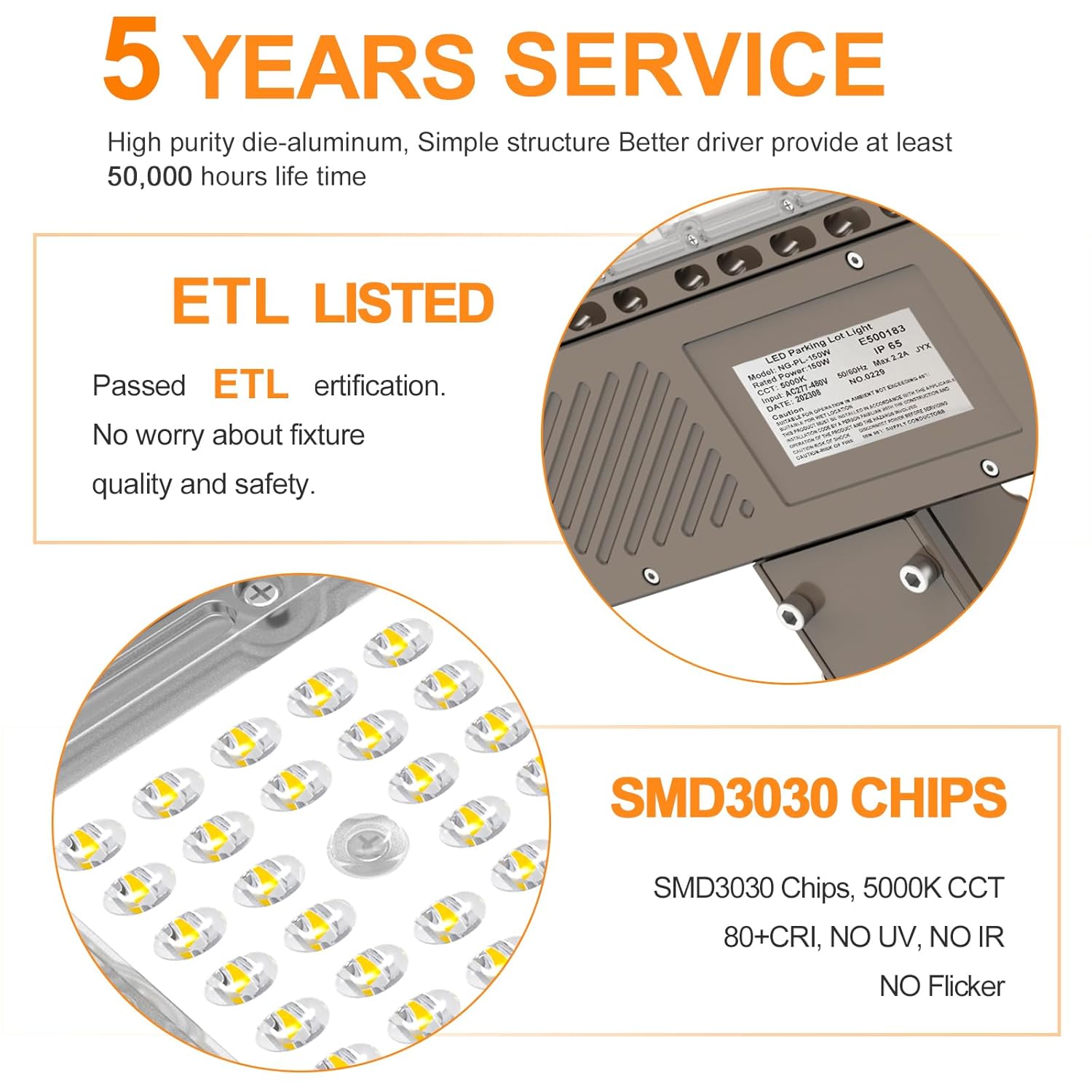 ADUB 480V LED Parking Lot Light 150W, ETL Listed 5000K LED Shoebox Light Pole Fixture Adjustable Slip Fit Mount, IP65 Outdoor Security Flood Lights Commercial Street Area Lighting, AC277-480V ADUB 480V LED Parking Lot Light 150W, ETL Listed 5000K LED Shoebox Light Pole Fixture Adjustable Slip Fit Mount, IP65 Outdoor Security Flood Lights Commercial Street Area Lighting, AC277-480V