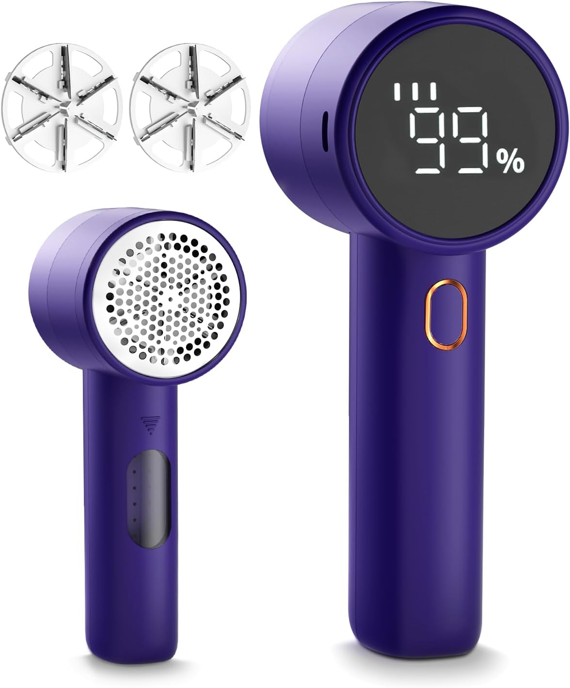 Fabric Shaver, Lint Remover Rechargeable, Electric Portable Sweater Defuzzer with 3 Speeds, 6 Leaf Blades, Digital LED Display to Remove Pilling for Clothes, Furniture, Sweater, Couch, Blanket Fabric Shaver, Lint Remover Rechargeable, Electric Portable Sweater Defuzzer with 3 Speeds, 6 Leaf Blades, Digital LED Display to Remove Pilling for Clothes, Furniture, Sweater, Couch, Blanket