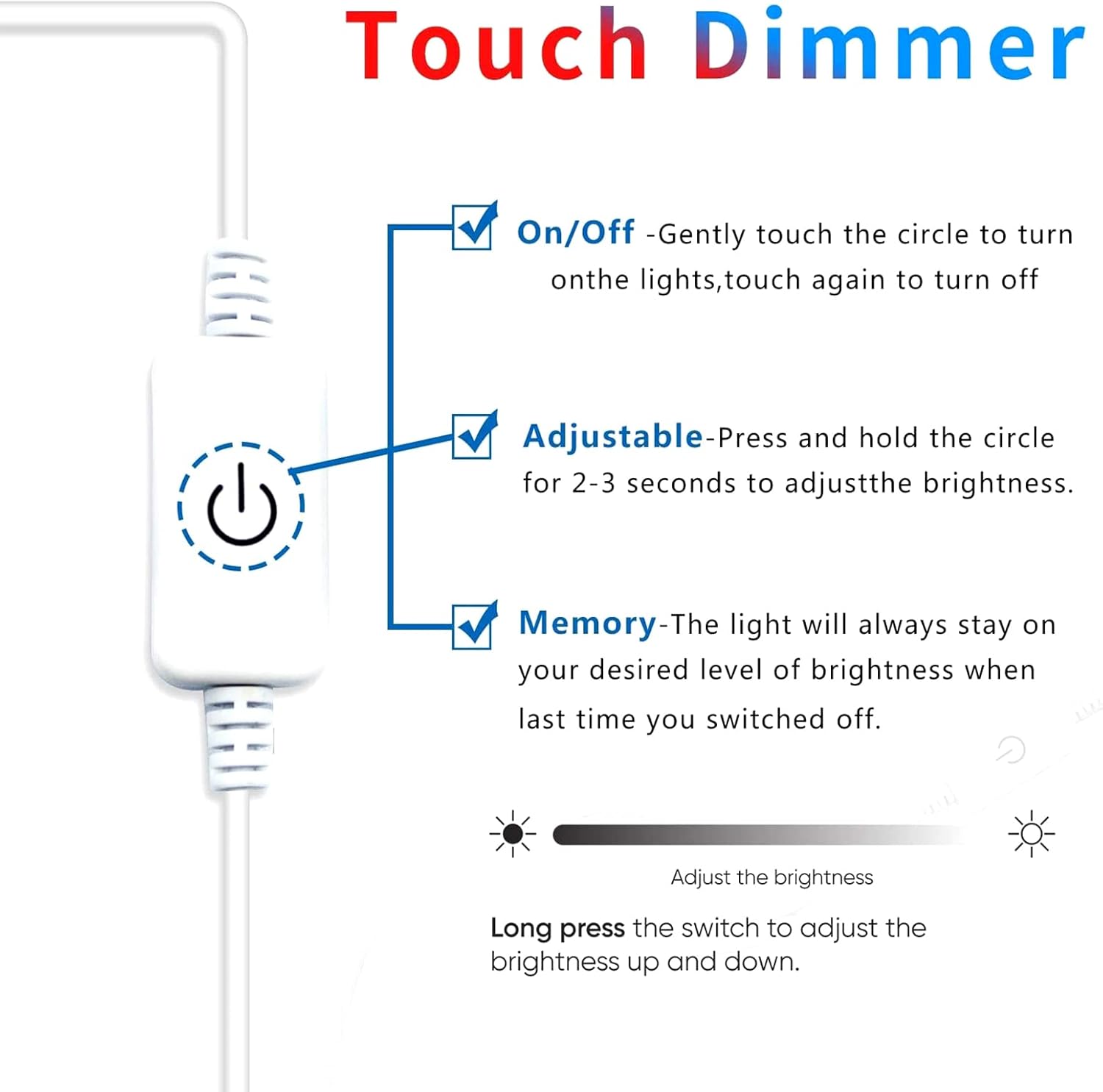 GIPOYENT Sewing Machine Light Strip, 11.8 in Sewing Machine Light Strip and 6.56ft USB Cable with Touch Adjustment for Sewing Machines(1PC)