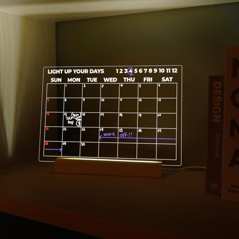 Dry Erase Board with Light Review