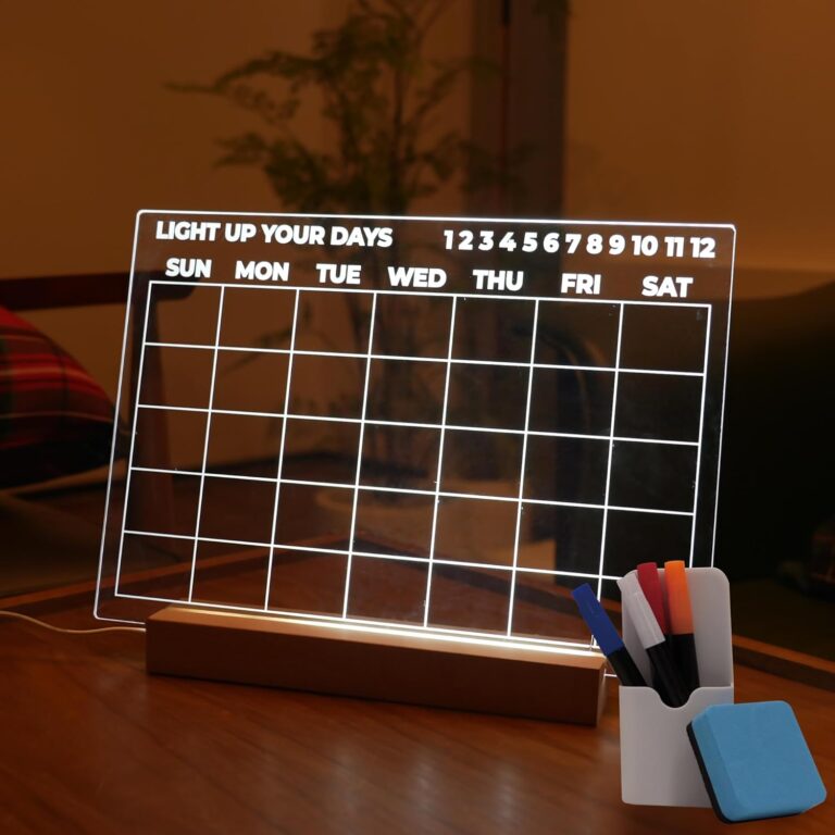 Dry Erase Board with Light Review
